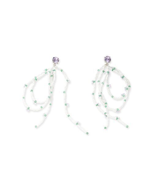 LILY BROWN（リリーブラウン）の「フルーツビーズピアス（ピアス（両耳用）・レディース・イエロー/ラベンダー/レッド・F）」の2枚目の写真