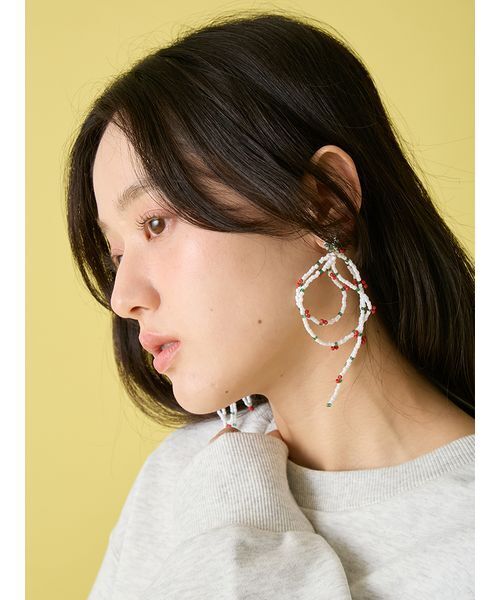 LILY BROWN（リリーブラウン）の「フルーツビーズピアス（ピアス（両耳用）・レディース・イエロー/ラベンダー/レッド・F）」の17枚目の写真