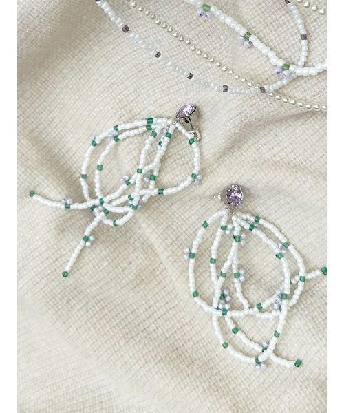 LILY BROWN（リリーブラウン）の「フルーツビーズピアス（ピアス（両耳用）・レディース・イエロー/ラベンダー/レッド・F）」の19枚目の写真