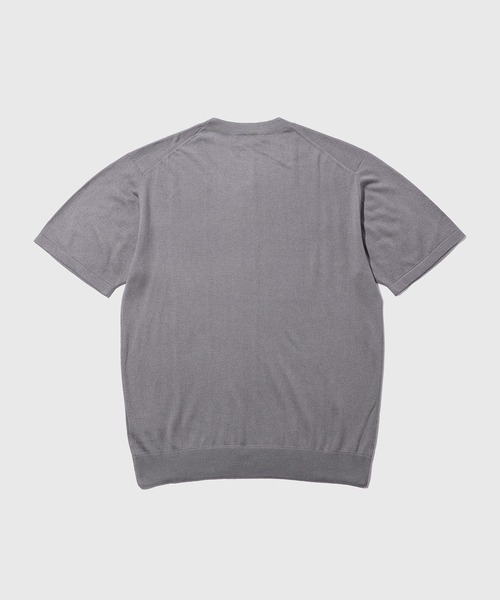 ADAM ET ROPE'(アダムエロペ)の「カシミヤシルク ニット Tシャツ / ロングシーズン着用可能(Tシャツ/カットソー・メンズ・チャコールグレー/ブラック・M/L)」の7枚目の写真