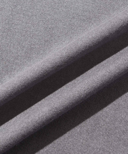 ADAM ET ROPE'(アダムエロペ)の「カシミヤシルク ニット Tシャツ / ロングシーズン着用可能(Tシャツ/カットソー・メンズ・チャコールグレー/ブラック・M/L)」の11枚目の写真