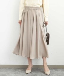 MK MICHEL KLEIN | サテンガウチョパンツ/接触冷感/UVカット/洗える(その他パンツ)