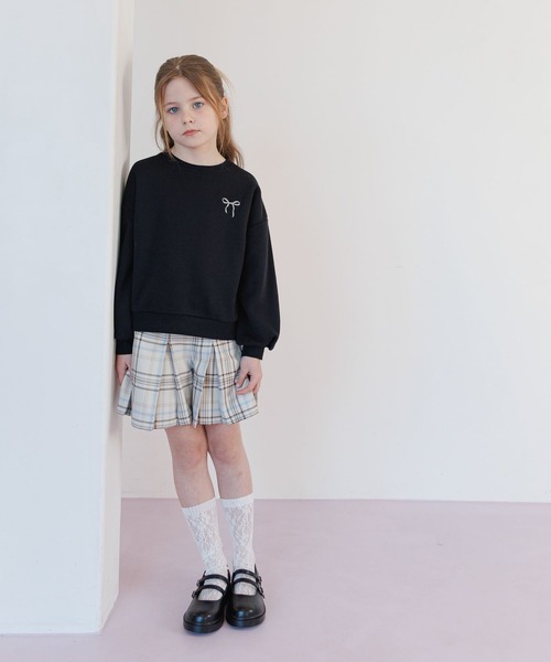 GLOBAL WORK（グローバルワーク）の「CHEER ONプリーツスカパン/629897（その他パンツ・キッズ・グレー/アイボリー/ブラック/ベージュ/パープル・130cm/140cm/150cm/160cm）」の6枚目の写真