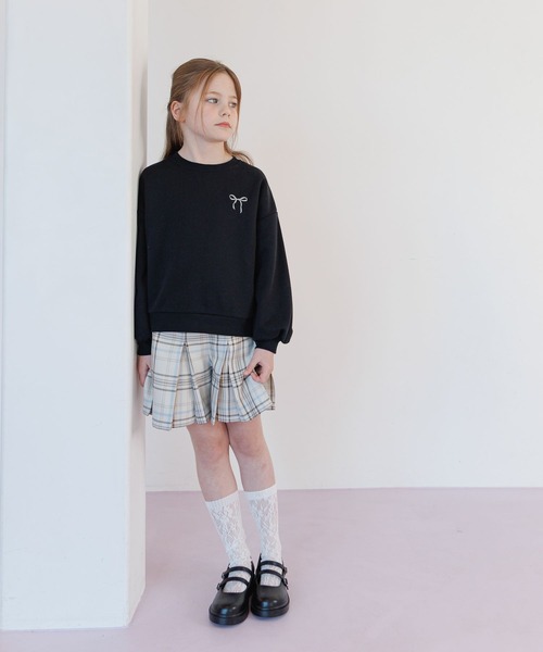 GLOBAL WORK（グローバルワーク）の「CHEER ONプリーツスカパン/629897（その他パンツ・キッズ・グレー/アイボリー/ブラック/ベージュ/パープル・130cm/140cm/150cm/160cm）」の7枚目の写真