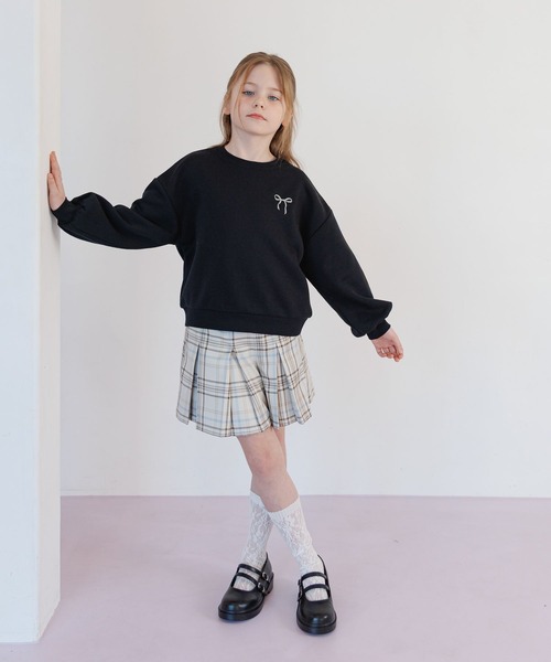 GLOBAL WORK（グローバルワーク）の「CHEER ONプリーツスカパン/629897（その他パンツ・キッズ・グレー/アイボリー/ブラック/ベージュ/パープル・130cm/140cm/150cm/160cm）」の8枚目の写真