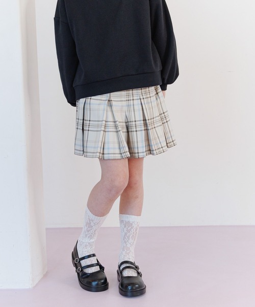 GLOBAL WORK（グローバルワーク）の「CHEER ONプリーツスカパン/629897（その他パンツ・キッズ・グレー/アイボリー/ブラック/ベージュ/パープル・130cm/140cm/150cm/160cm）」の12枚目の写真