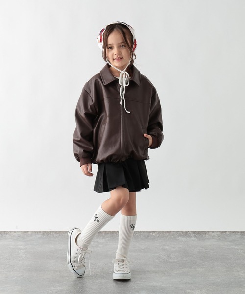 GLOBAL WORK（グローバルワーク）の「CHEER ONプリーツスカパン/629897（その他パンツ・キッズ・グレー/アイボリー/ブラック/ベージュ/パープル・130cm/140cm/150cm/160cm）」の14枚目の写真