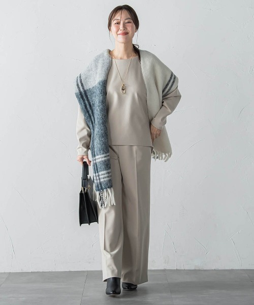 LAUTREAMONT（ロートレアモン）の「両面起毛T/Rブラウス（シャツ/ブラウス・レディース・ベージュ/ネイビー/ブラウン/ダークグレー・9号）」の22枚目の写真