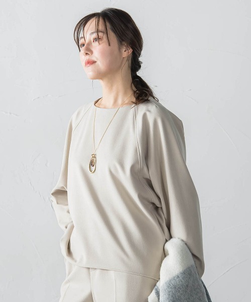 LAUTREAMONT（ロートレアモン）の「両面起毛T/Rブラウス（シャツ/ブラウス・レディース・ベージュ/ネイビー/ブラウン/ダークグレー・9号）」の20枚目の写真