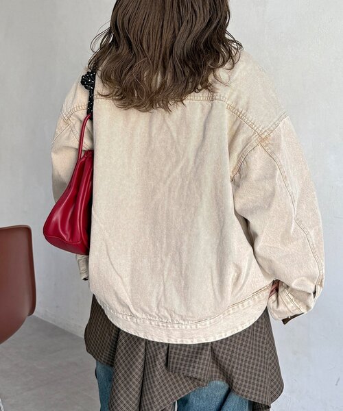 CPCM（シーピーシーエム）の「襟配色ハンティングジャケット（ブルゾン・レディース・ブラウン/ネイビー/カーキ/ブルー・FREE）」の10枚目の写真