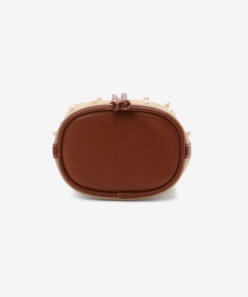 le.coeur blanc（ルクールブラン）の「パール付き巾着トート（トートバッグ・レディース・ブラウン/ブラック・FREE）」の4枚目の写真