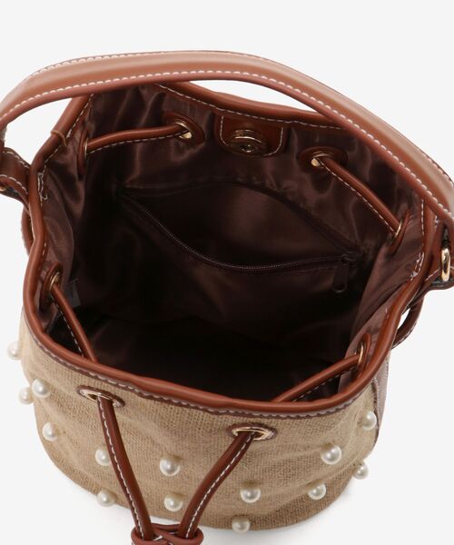 le.coeur blanc（ルクールブラン）の「パール付き巾着トート（トートバッグ・レディース・ブラウン/ブラック・FREE）」の19枚目の写真