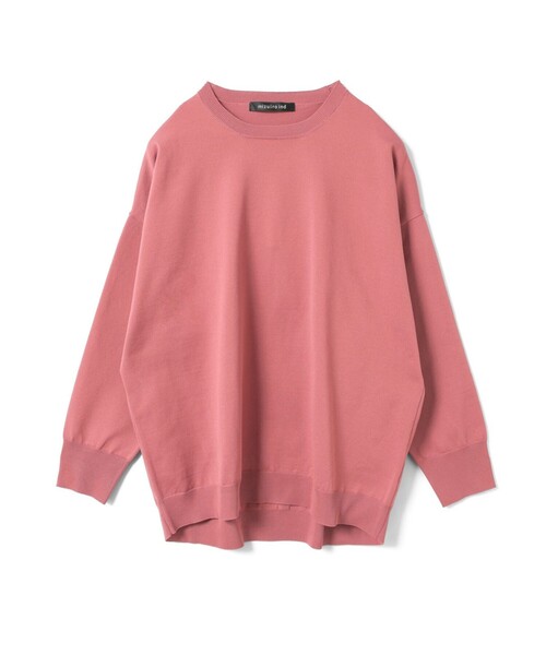 mizuiroind（ミズイロインド）の「mizuiro ind クルーネックワイドプルオーバー（ニット/セーター・レディース・オフホワイト/ブルー/ブラック/ピンク/ライトグレー・FREE）」の5枚目の写真