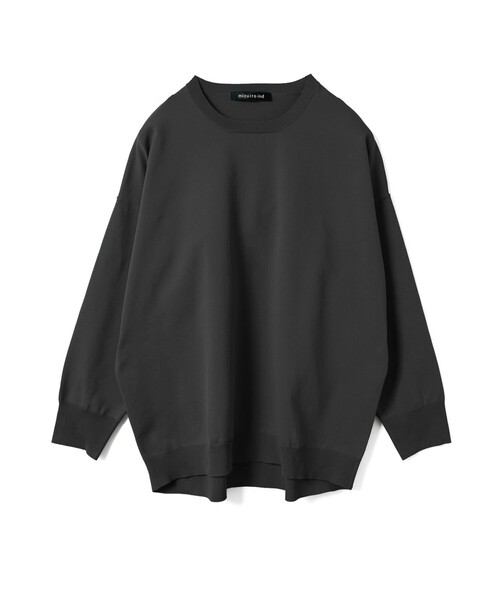 mizuiroind（ミズイロインド）の「mizuiro ind クルーネックワイドプルオーバー（ニット/セーター・レディース・オフホワイト/ブルー/ブラック/ピンク/ライトグレー・FREE）」の6枚目の写真