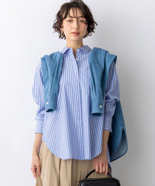 CANCLINI シャーティング ルーズフィットシャツ（シャツ/ブラウス