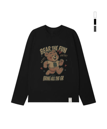 [UNISEX]RUNNING BEARロングスリーブTシャツ_3color