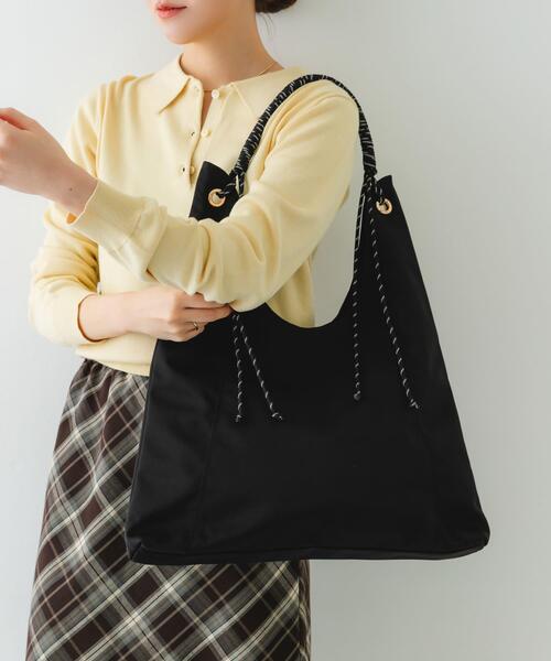 RODE SKO(ロデスコ)の「コードハンドルバッグ(トートバッグ・レディース・ベージュ/グレー/ブラック・ONE)」の5枚目の写真