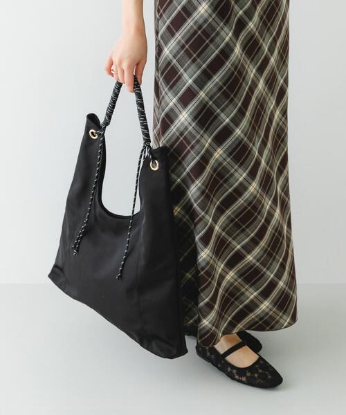 RODE SKO(ロデスコ)の「コードハンドルバッグ(トートバッグ・レディース・ベージュ/グレー/ブラック・ONE)」の8枚目の写真