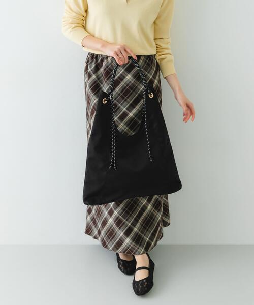 RODE SKO(ロデスコ)の「コードハンドルバッグ(トートバッグ・レディース・ベージュ/グレー/ブラック・ONE)」の9枚目の写真