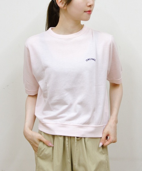 ORCIVAL(オーシバル)の「ORCIVAL/オーシバル クルーネックシースルーショートスリーブTEE CREW NECK SEE THROUGH SHORT SLEEVE TEE OR-C0529 SEF(Tシャツ/カットソー・レディース・ブラック/ライトイエロー/ライトピンク・1)」の3枚目の写真