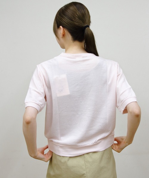 ORCIVAL(オーシバル)の「ORCIVAL/オーシバル クルーネックシースルーショートスリーブTEE CREW NECK SEE THROUGH SHORT SLEEVE TEE OR-C0529 SEF(Tシャツ/カットソー・レディース・ブラック/ライトイエロー/ライトピンク・1)」の12枚目の写真
