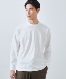 【ジャケットインにもおすすめ】きれいめ長袖Tシャツ 洗濯機OK