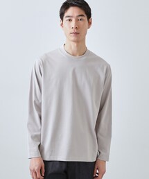 【ジャケットインにもおすすめ】きれいめ長袖Tシャツ 洗濯機OK