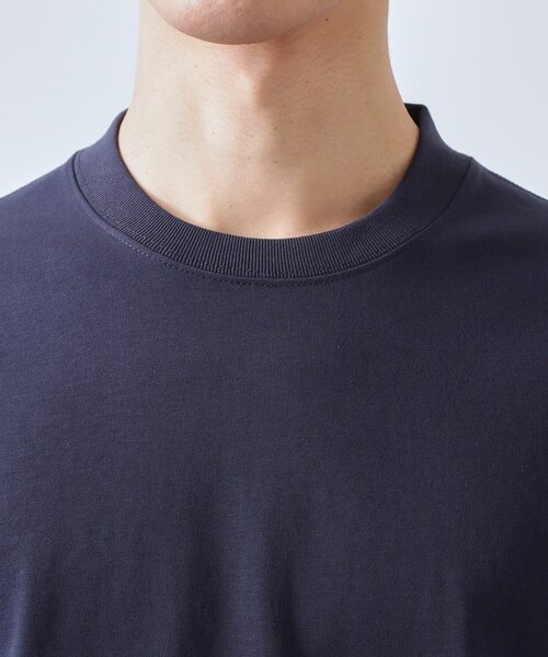 THE SHOP TK （ザ ショップ ティーケー ）の「【ジャケットインにもおすすめ】きれいめ長袖Tシャツ 洗濯機OK（Tシャツ/カットソー・メンズ・オフホワイト/ネイビー/ライトグレー・02/04/03/01）」の19枚目の写真
