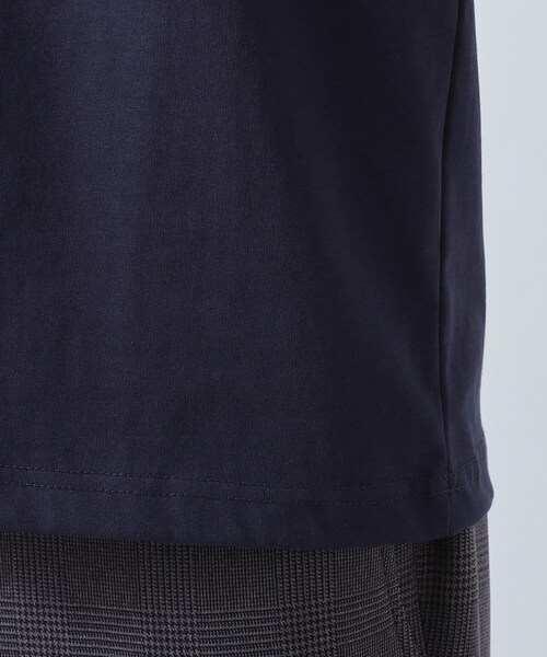 THE SHOP TK （ザ ショップ ティーケー ）の「【ジャケットインにもおすすめ】きれいめ長袖Tシャツ 洗濯機OK（Tシャツ/カットソー・メンズ・オフホワイト/ネイビー/ライトグレー・02/04/03/01）」の21枚目の写真