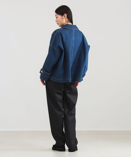 Traditional Weatherwear(トラディショナルウェザーウェア)の「Traditional Weatherwear / Malton デニムブルゾン(デニムジャケット・レディース・ブルー系その他・ONE SIZE)」の4枚目の写真