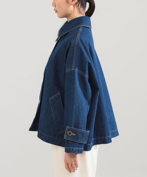 Traditional Weatherwear(トラディショナルウェザーウェア)の「Traditional Weatherwear / Malton デニムブルゾン(デニムジャケット・レディース・ブルー系その他・ONE SIZE)」の9枚目の写真