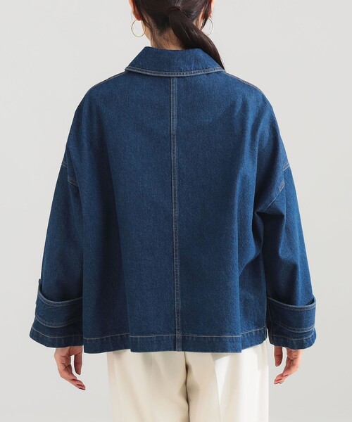 Traditional Weatherwear(トラディショナルウェザーウェア)の「Traditional Weatherwear / Malton デニムブルゾン(デニムジャケット・レディース・ブルー系その他・ONE SIZE)」の10枚目の写真