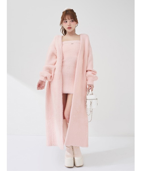 Darich（ダーリッチ）の「シャギーワンピロングカーデセット