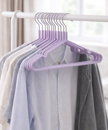 pyornim（ピョルニム）の「【26年春夏新作】【20本セット】滑らないPVCコーティングパステルハンガー（収納グッズ）」