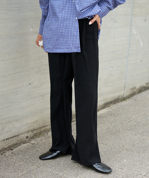 OUTDOOR PRODUCTS(アウトドアプロダクツ)の「トロイージーパンツ(スラックス・レディース・ブラック/ベージュ/ネイビー・36/38)」の5枚目の写真