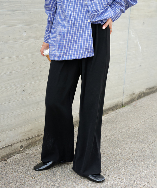 OUTDOOR PRODUCTS(アウトドアプロダクツ)の「トロイージーパンツ(スラックス・レディース・ブラック/ベージュ/ネイビー・36/38)」の6枚目の写真