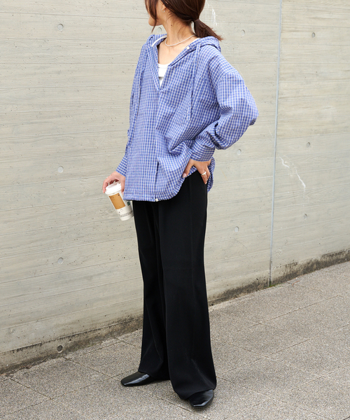 OUTDOOR PRODUCTS(アウトドアプロダクツ)の「トロイージーパンツ(スラックス・レディース・ブラック/ベージュ/ネイビー・36/38)」の15枚目の写真