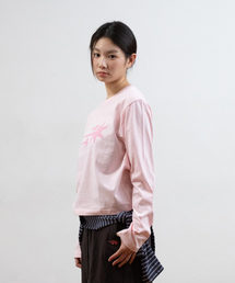 NICE GHOST CLUB（ナイスゴーストクラブ）の「3STAR LS TEE_LIGHT PINK(NG2GSUT561A)（Tシャツ/カットソー）」