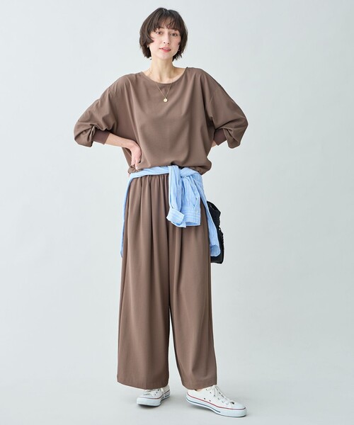 ANY（エニィ）の「涼やかDRYブラウス（シャツ/ブラウス・レディース・グレー系/ベージュ系/黄土色系・F）」の8枚目の写真