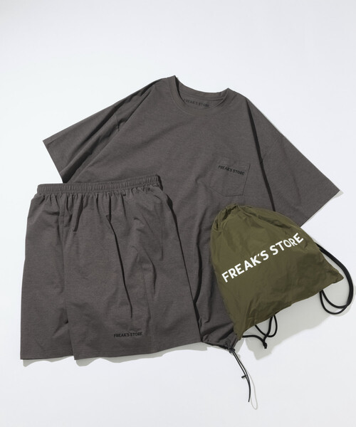 FREAK'S STORE（フリークスストア）の「【新色追加】マルチファンクション セットアップ/ナップサック付き/ユニセックス対応（ルームウェア/パジャマ・メンズ・チャコールグレー/ブラック系その他/ブラック/ミント/レオパード/ブラウン/ホワイト・X-LARGE/LARGE/MEDIUM/SMALL）」の17枚目の写真