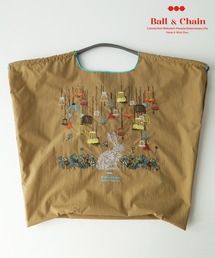 SUPER HAKKA（スーパーハッカ）の「SUPER HAKKA×Ball&Chain ランプとうさぎ刺繍トートバッグ(L)（トートバッグ）」