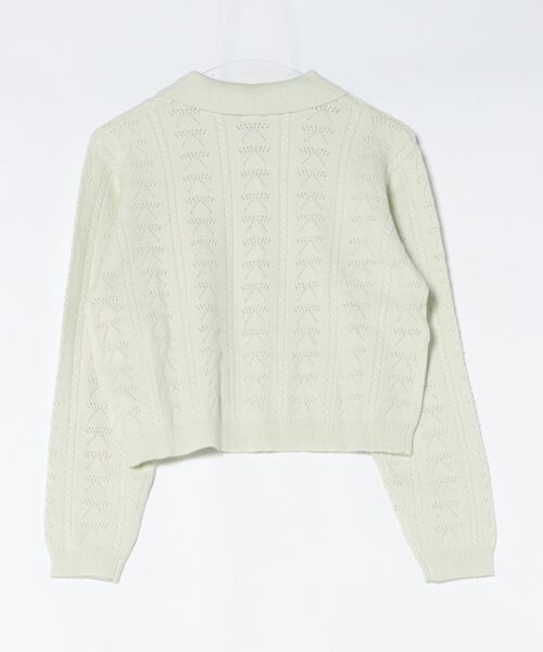 flower（フラワー）の「リボンポロトップ（カーディガン/ボレロ・レディース・ミント/グレー・FREE）」の19枚目の写真