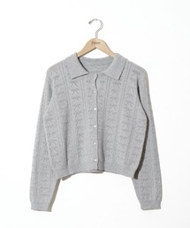 flower | リボンポロトップ(カーディガン/ボレロ)