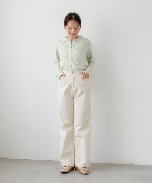 flower（フラワー）の「リボンポロトップ（カーディガン/ボレロ・レディース・ミント/グレー・FREE）」の22枚目の写真