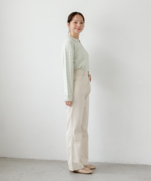 flower（フラワー）の「リボンポロトップ（カーディガン/ボレロ・レディース・ミント/グレー・FREE）」の13枚目の写真