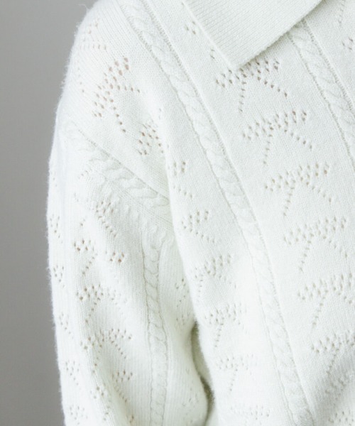 flower（フラワー）の「リボンポロトップ（カーディガン/ボレロ・レディース・ミント/グレー・FREE）」の16枚目の写真