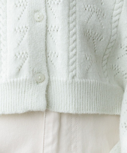 flower（フラワー）の「リボンポロトップ（カーディガン/ボレロ・レディース・ミント/グレー・FREE）」の18枚目の写真