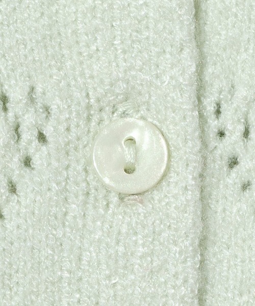 flower（フラワー）の「リボンポロトップ（カーディガン/ボレロ・レディース・ミント/グレー・FREE）」の5枚目の写真