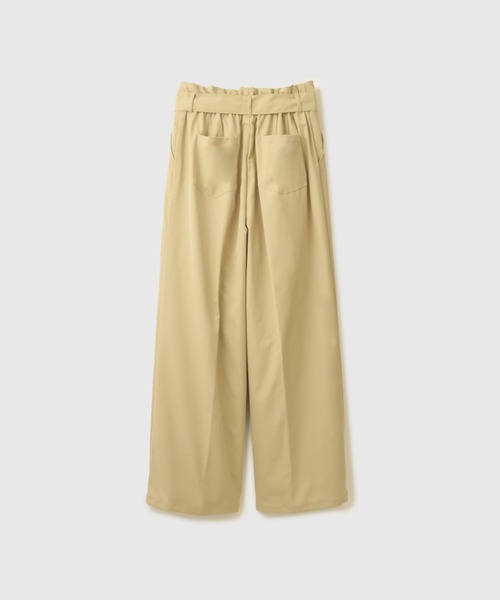 VICKY（ビッキー）の「ツイルチノワイドパンツ≪手洗い可能≫（その他パンツ・レディース・ベージュ/ブラック・M）」の3枚目の写真