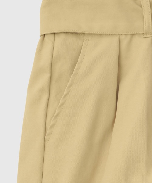 VICKY（ビッキー）の「ツイルチノワイドパンツ≪手洗い可能≫（その他パンツ・レディース・ベージュ/ブラック・M）」の8枚目の写真